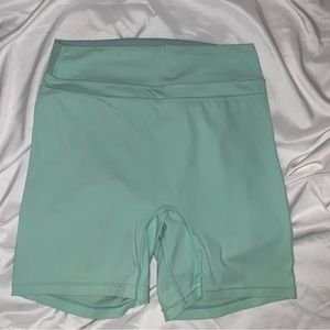Workout Teal Seamless Shorts
